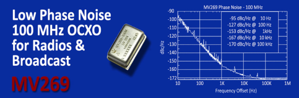 Low Phase Noise Best in Class Oven Controlled Crystal Oscillator OCXO